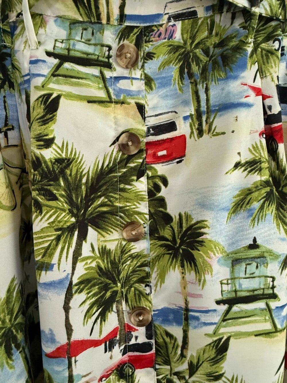 Vintage Her Destiny Tropical Midi Skirt Size Medium - Picture 6 of 12